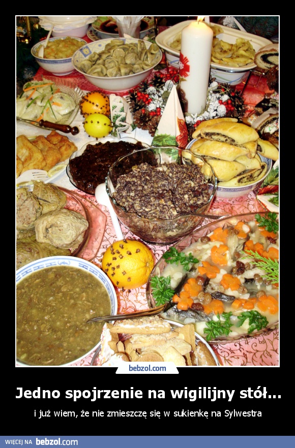 Jedno spojrzenie na wigilijny stół...