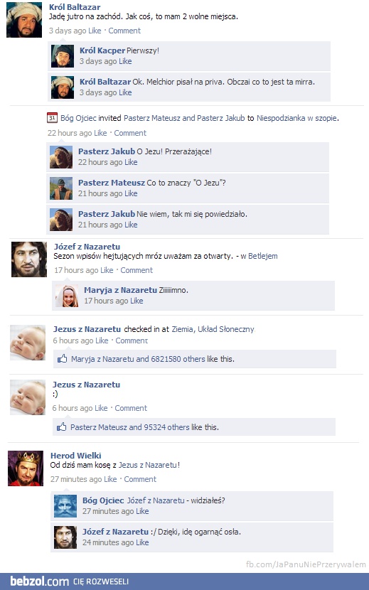 Boże Narodzenie na fejsie