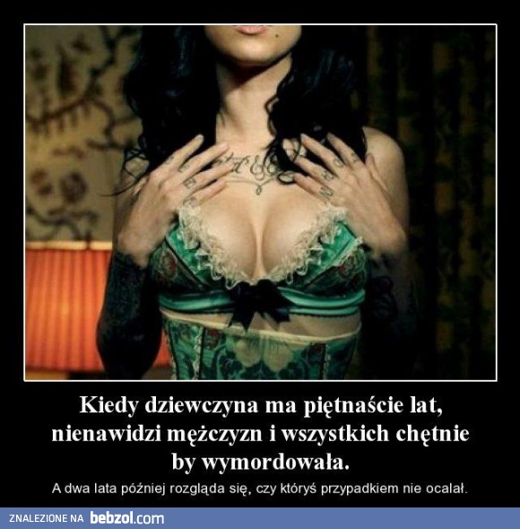 Kiedy dziewczyna ma piętnaście lat...