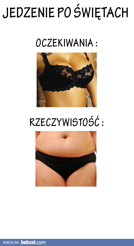 Jedzenie po świętach