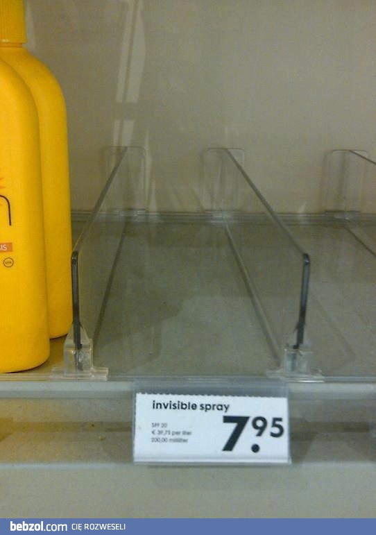 Niewidzialny spray