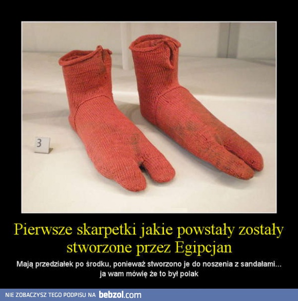 Pierwsze skarpetki na świecie