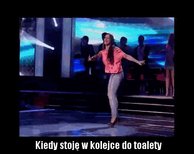 W kolejce do toalety