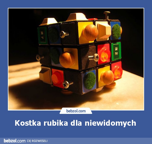 Kostka rubika dla niewidomych 