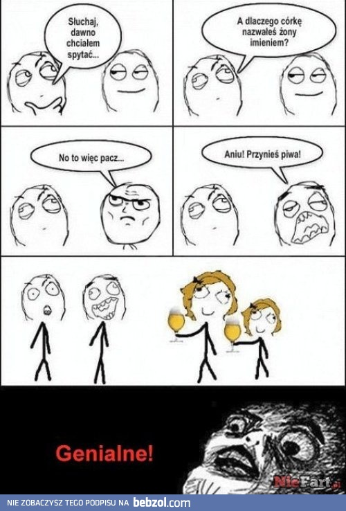 Dlaczego nazwałeś córkę imieniem żony?