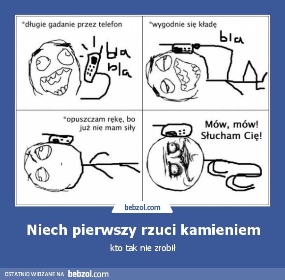 Niech pierwszy rzuci kamieniem