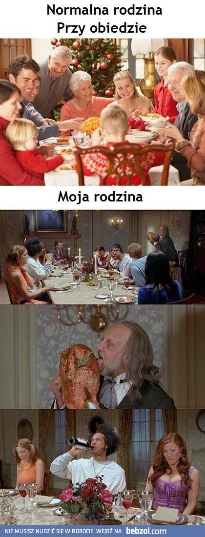 Moja rodzina przy obiedzie