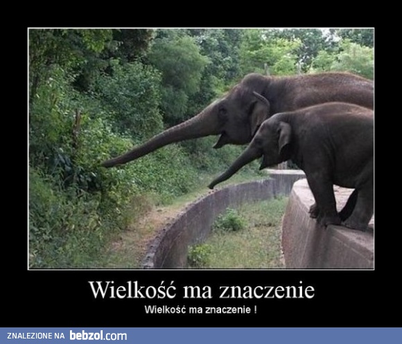 Wielkość ma znaczenie