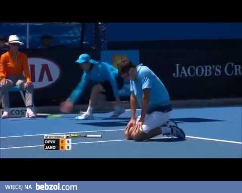 Furia Janowicza Australian Open 2013