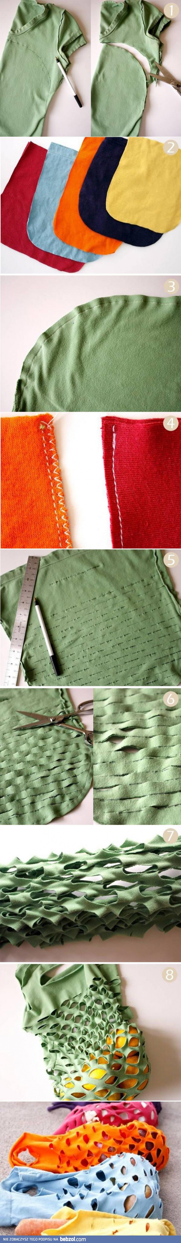 Jak zrobić torbę ze starej koszulki