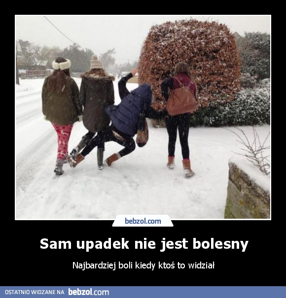 Sam upadek nie jest bolesny