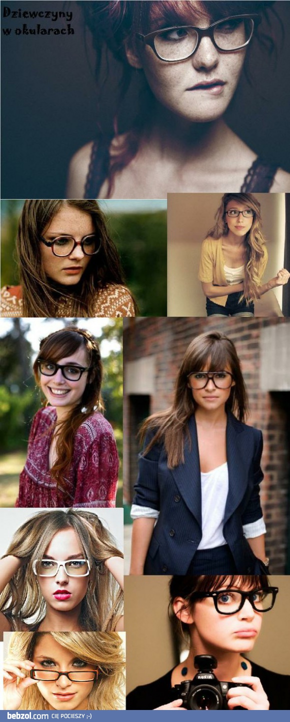 Dziewczyny w okularach są piękne