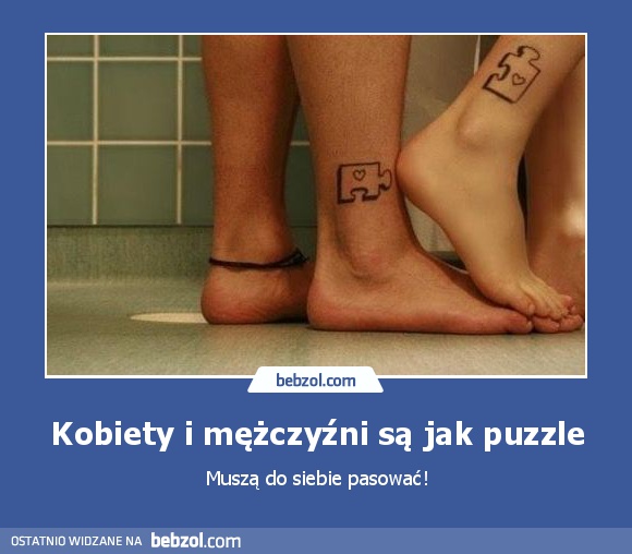 Kobiety i mężczyźni są jak puzzle