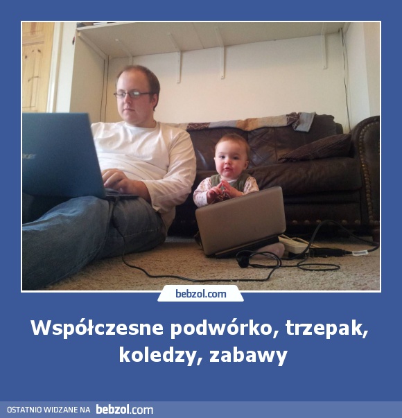 Współczesne podwórko, trzepak,  koledzy, zabawy