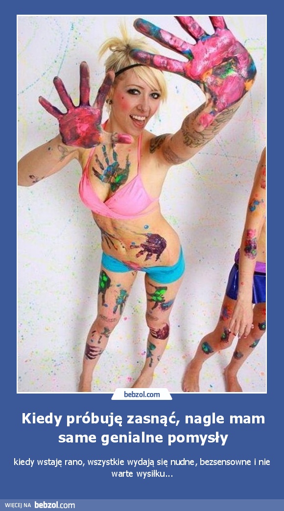 Kiedy próbuję zasnąć, nagle mam same genialne pomysły