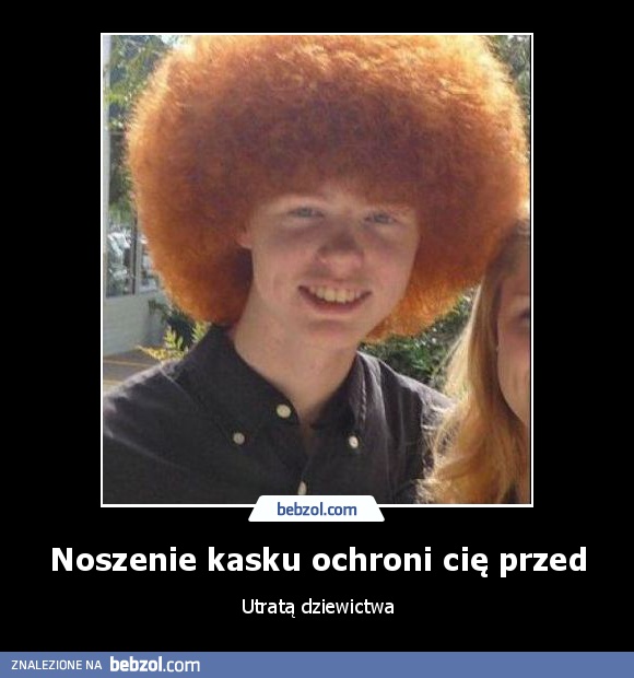 Noszenie kasku ochroni cię przed