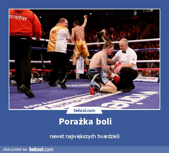 Porażka boli