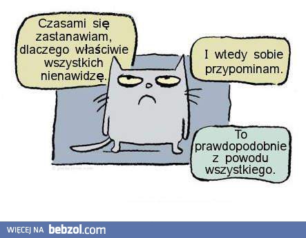 Dlaczego wszystkich nienawidzę?