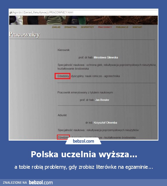 Polska uczelnia wyższa...