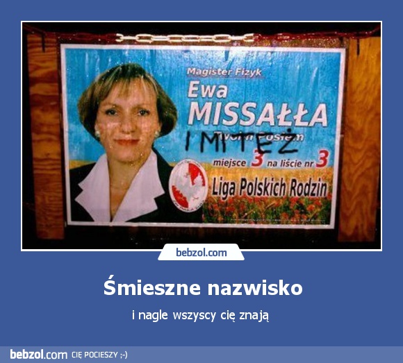 Śmieszne nazwisko