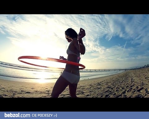 Hula Hoop na Venice Beach