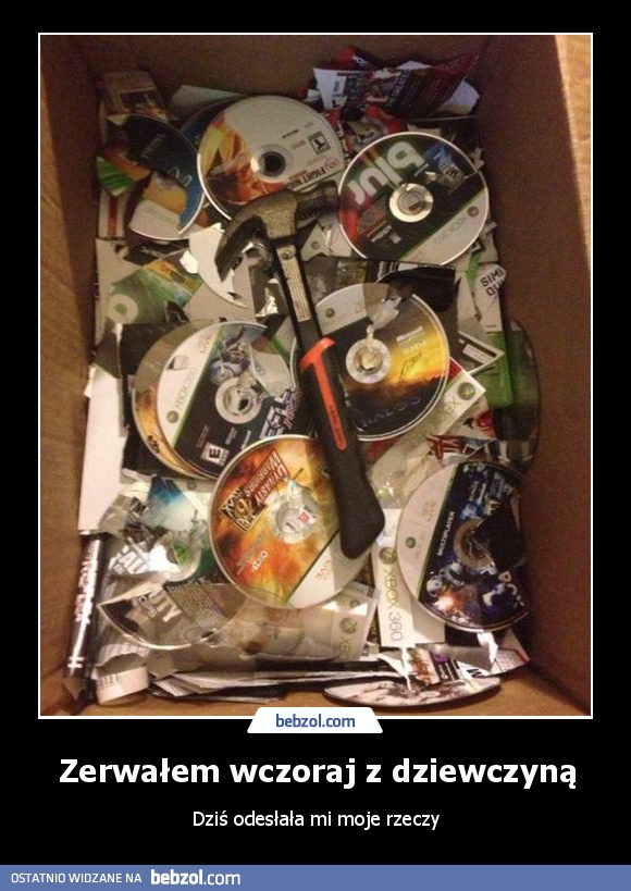 Zerwałem wczoraj z dziewczyną