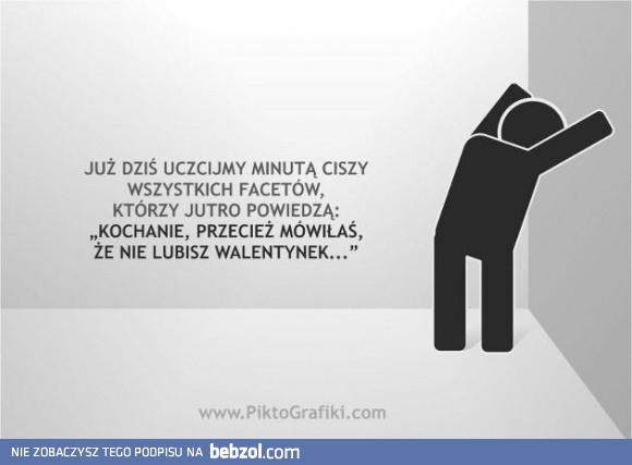 Uczcijmy minutą ciszy facetów...