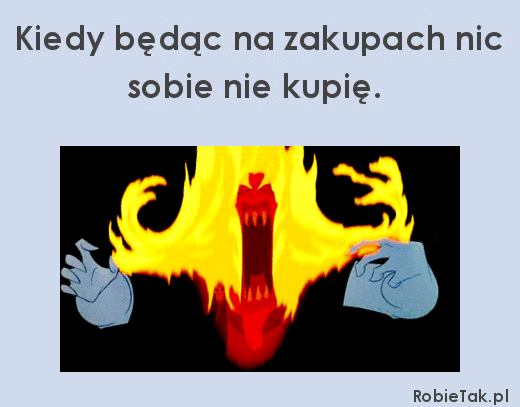 Gdy nic sobie nie kupię. 