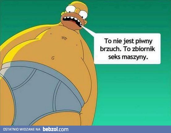 To nie jest brzuch piwny