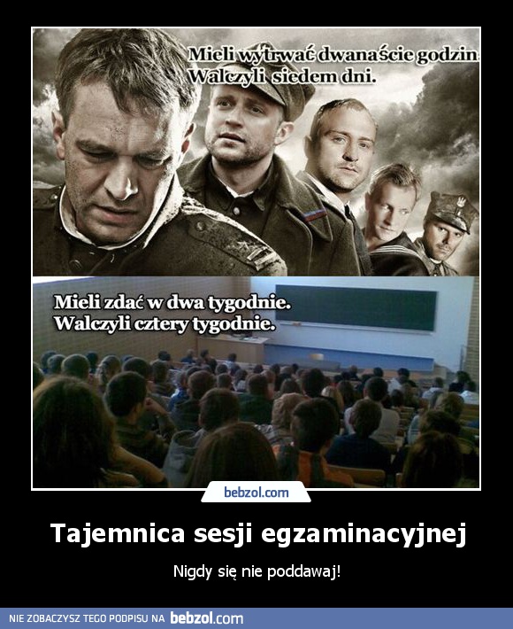 Tajemnica sesji egzaminacyjnej