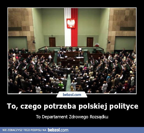 To, czego potrzeba polskiej polityce