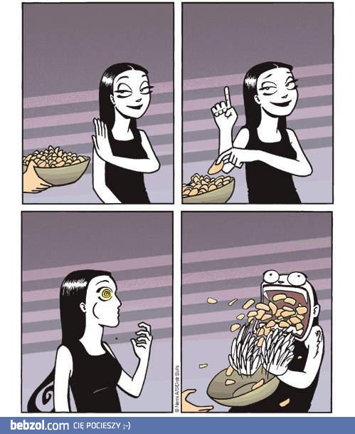 Kobieta i jedzenie