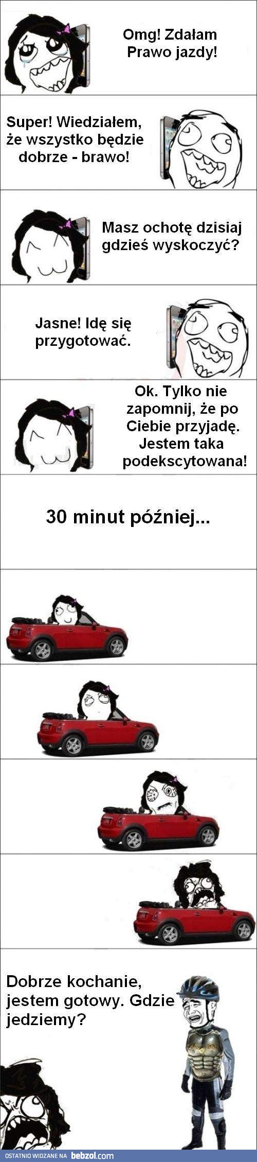 Gdy kobieta zda prawko