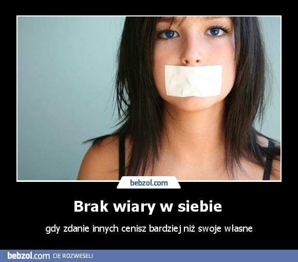 Brak wiary w siebie 