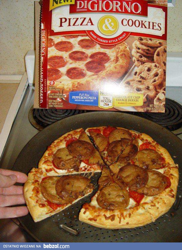 Pizza z ciasteczkami