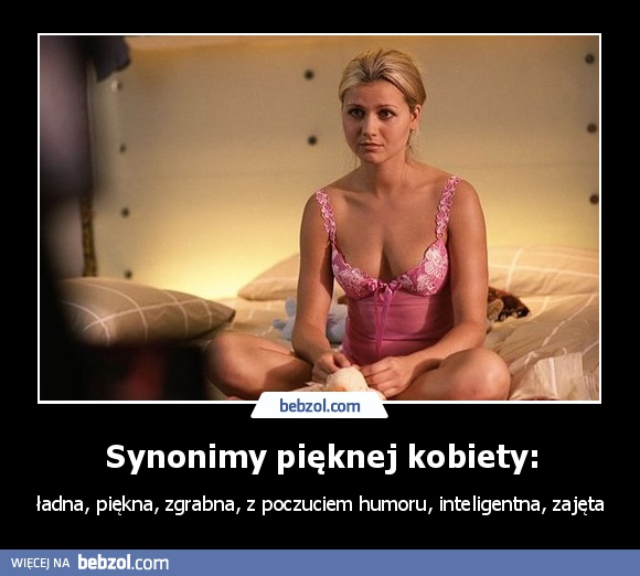 Synonimy pięknej kobiety:
