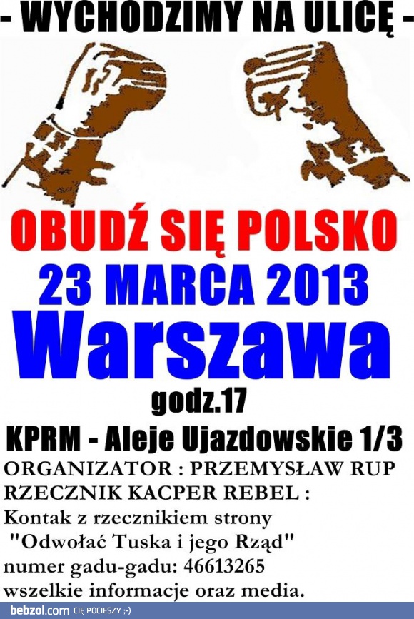 23 marzec wychodzimy na ulicę 