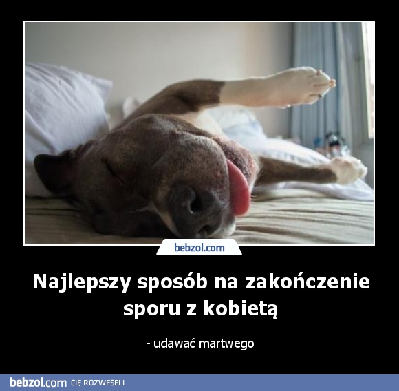 Najlepszy sposób na zakończenie sporu z kobietą