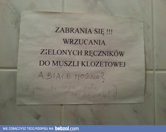 Zabrania się