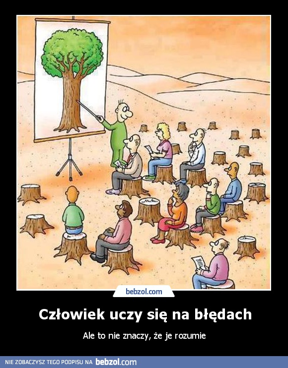 Człowiek uczy się na błędach