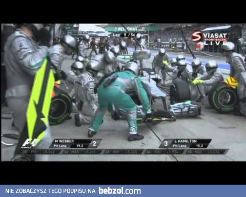 Hamilton omyłkowo zajechał do PIT stopu McLarena