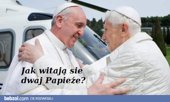 Tak witają się papieże!