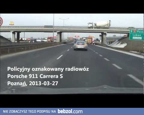 Polskie Policyjne Porsche w Poznaniu