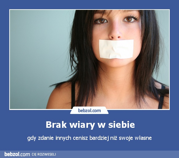 Brak wiary w siebie