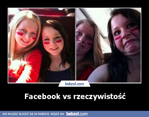 Facebook vs rzeczywistość