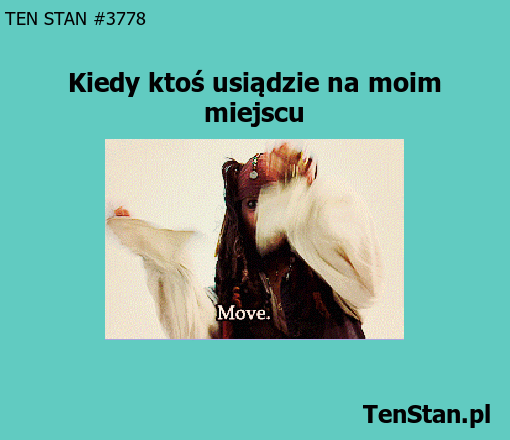 Kiedy ktoś usiądzie na moim miejscu