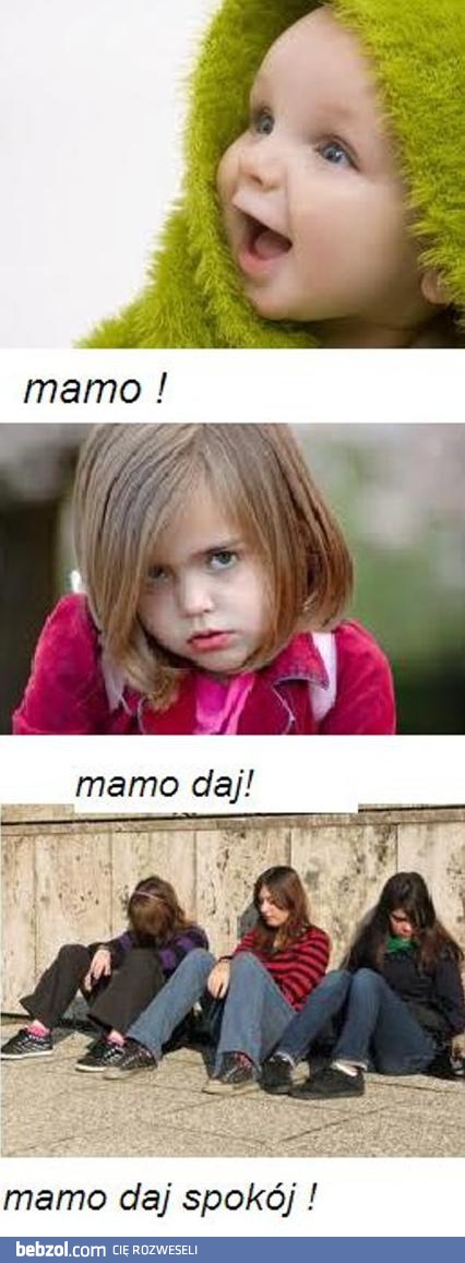 Trzy etapy w życiu dziecka