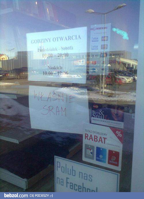 Sklep chwilowo nieczynny