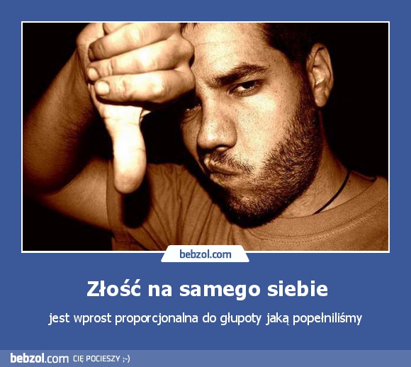 Złość na samego siebie