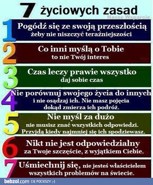 7 życiowych zasad